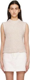 House Of Dagmar Mouline Vest In White Mouline