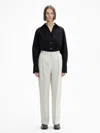House Of Dagmar Wide Suit Trousers In Oat