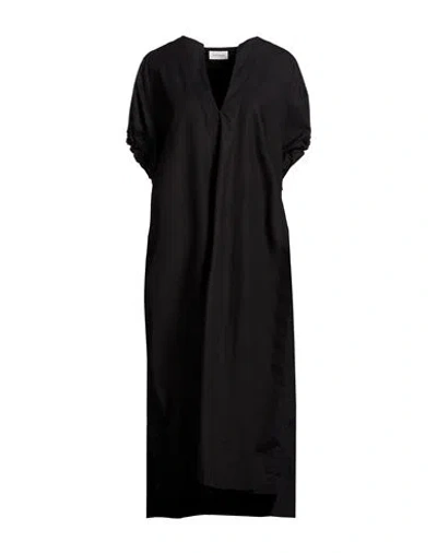House Of Dagmar Woman Midi Dress Black Size 8 Organic Cotton