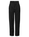 House Of Dagmar Woman Pants Black Size 8 Polyester, Virgin Wool, Elastane In Black