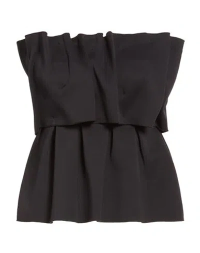 House Of Dagmar Woman Top Black Size 6 Polyamide, Recycled Polyamide, Elastane