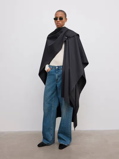 House Of Dagmar Wool Cape |  | Antracite Grey | Size One Size | 62% Wool  38% Viscose