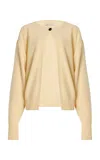 House Of Dagmar Wool-cashmere Cardigan In Yellow