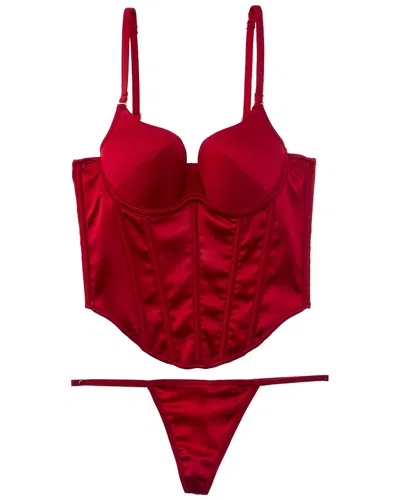House Of Desire Brigeta Bustier In Red