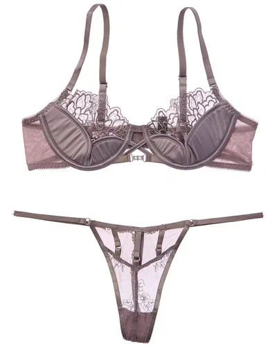House Of Desire Eden Bra Set In Animal Print