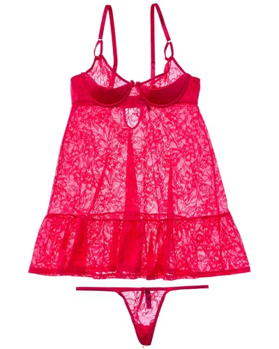 House Of Desire Flora Babydoll In Pink