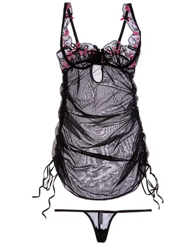 House Of Desire Harper Chemise In Black