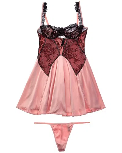 House Of Desire Jocelyn Babydoll In Black