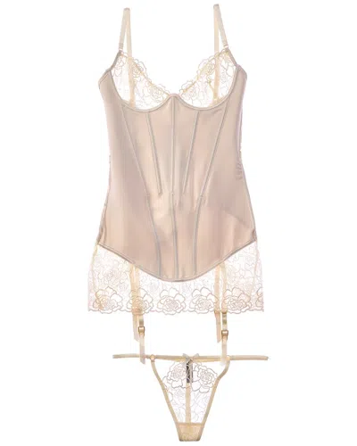 House Of Desire Rosalie Chemise In White
