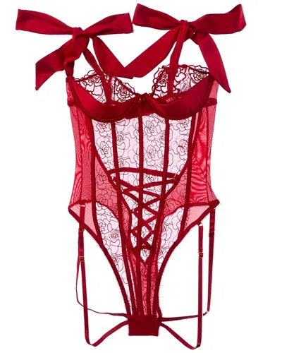 House Of Desire Rosalie Teddy In Burgundy