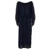 House Of Dharma Women's Blue The Aphrodite Maxi Kaftan Navy In Blue
