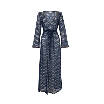 House Of Dharma Women's Blue The Nautica Maxi Dress