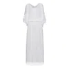 House Of Dharma Women's The Day Dreamer Maxi Kaftan White In White