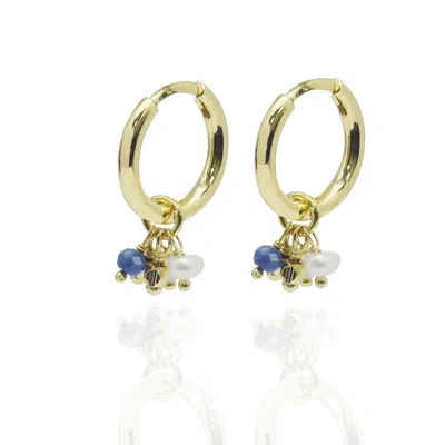 House Of Elliott Women's Blue / White Alita Earrings In Multi