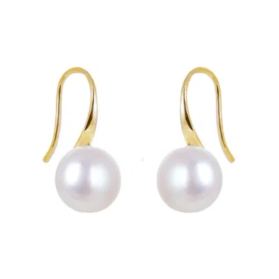 House Of Elliott Women's Gold Edith Pearl Earrings