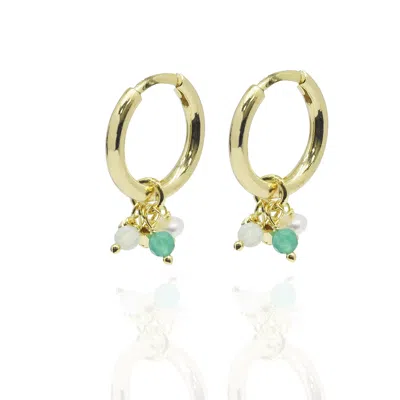 House Of Elliott Women's Green / White Verde Earrings In Multi