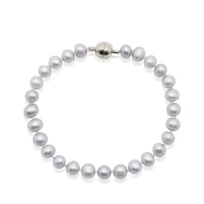 House Of Elliott Women's Grey Ava Gray Pearl Bracelet
