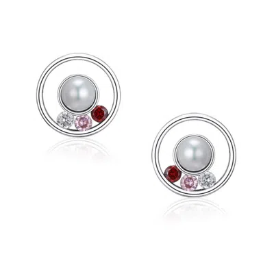House Of Elliott Women's Halona Silver Earrings