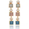 House Of Elliott Women's Mirelle Drop Earrings With Semi-precious Stones And Pearls In Multi