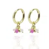 House Of Elliott Women's Pink / Purple Davina Earrings