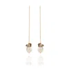 House Of Elliott Women's Romaine Drop Earrings With Pearls And Cluster Of Semi-precious Stones In Yellow