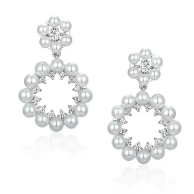 House Of Elliott Women's Silver Barbarella Earrings