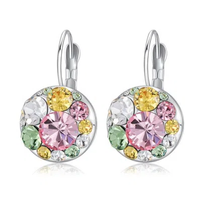 House Of Elliott Women's Silver Golf Earrings Pastel Mix