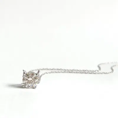 House Of Elliott Women's Silver Moisanite Necklace