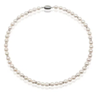 House Of Elliott Women's White Akoya Pearl Necklace