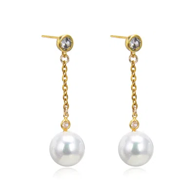 House Of Elliott Women's White Cassia Earrings