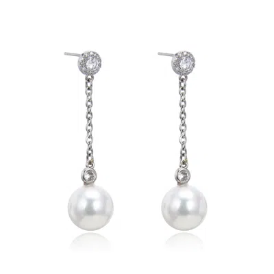 House Of Elliott Women's White Chloe Earrings