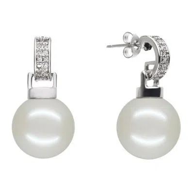 House Of Elliott Women's White Lena Mother Of Pearl Stud Earrings