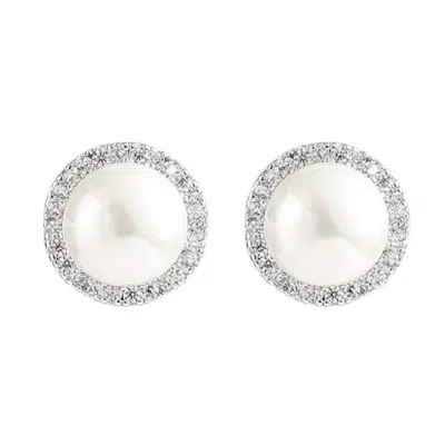House Of Elliott Women's White Margit Mabe Pearl Earrings