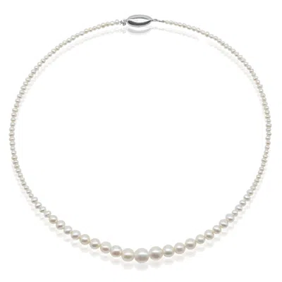 House Of Elliott Women's White Mia Classic Pearl Necklace