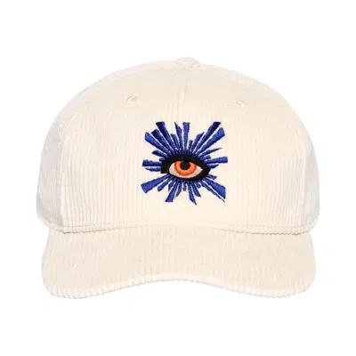 Pre-owned House Of Errors All Seeing Corduroy Cap 'black' | Men's Size Onesize