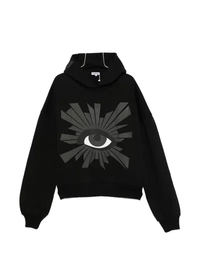 House Of Errors All Seeing Eye-print Hoodie In Black