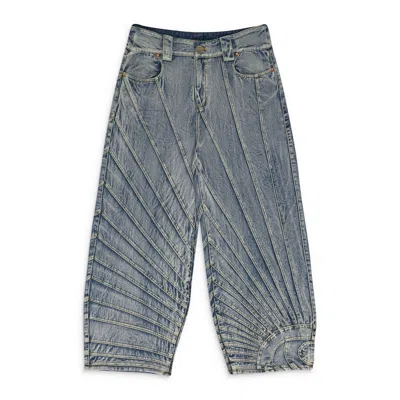 House Of Errors Blue All Seeing Straight-fit Jeans