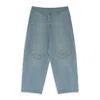 House Of Errors Blue Eye Pad Straight-fit Jeans In Blue