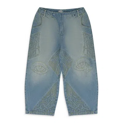 HOUSE OF ERRORS BLUE MOTO STRAIGHT-FIT JEANS