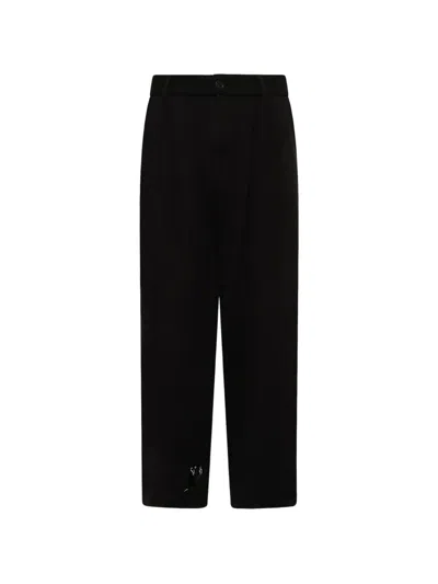 House Of Errors Cat Burglar Knitted Trousers In Black