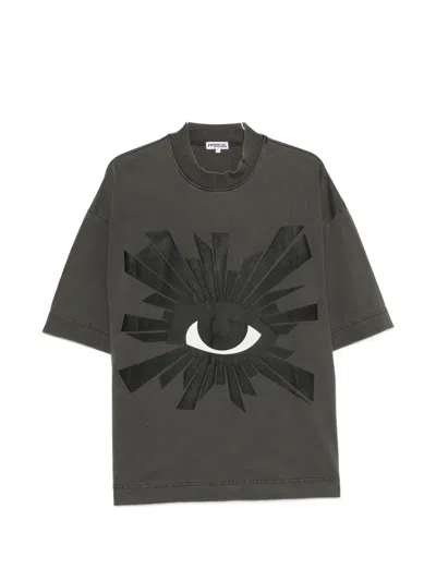 House Of Errors Graphic-print High-neck T-shirt In Green