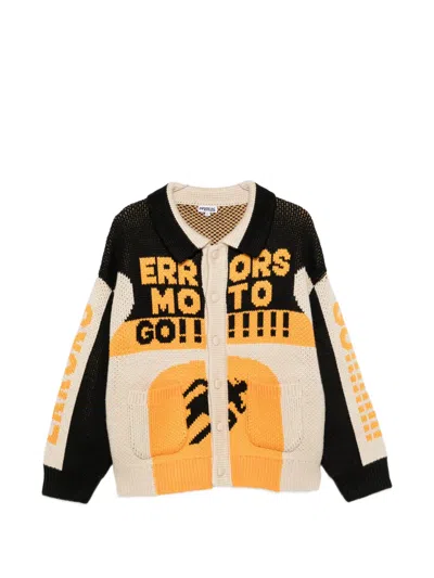 House Of Errors Logo-intarsia Knitted Cardigan In Multi