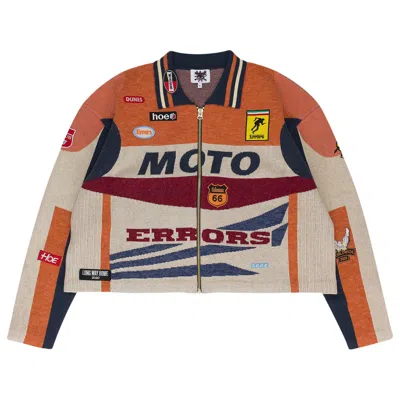 Pre-owned House Of Errors Moto Track Jacket 'orange' | Men's Size Xl