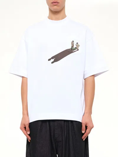 House Of Errors The Body Pocket T-shirt In White