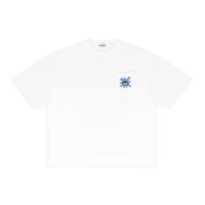 HOUSE OF ERRORS WHITE ALL SEEING POCKET T-SHIRT