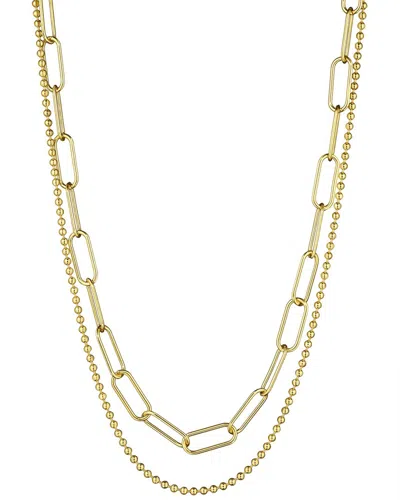 House Of Frosted Blythe Silver Necklace In Gold