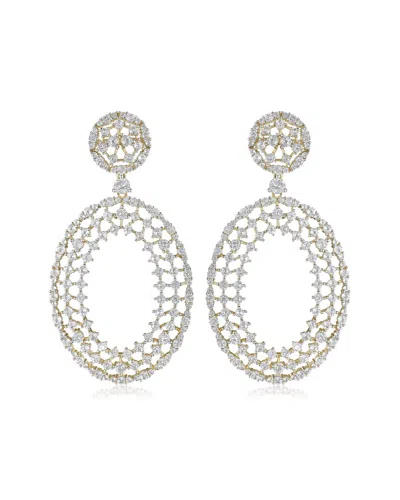 House Of Frosted Matilda Silver 6.00 Ct. Tw. White Topaz Earrings In Metallic