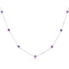 House Of Frosted Multistone Station Necklace