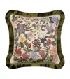 House Of Hackney Linen-blend Floralia Cushion In Ecru