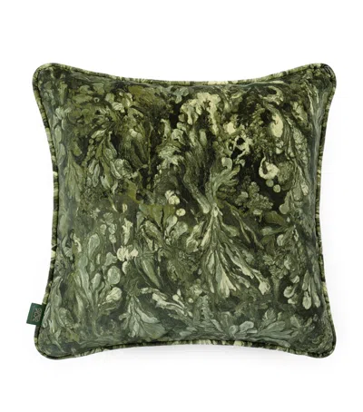 House Of Hackney Medium Velvet Lichen Piped Cushion